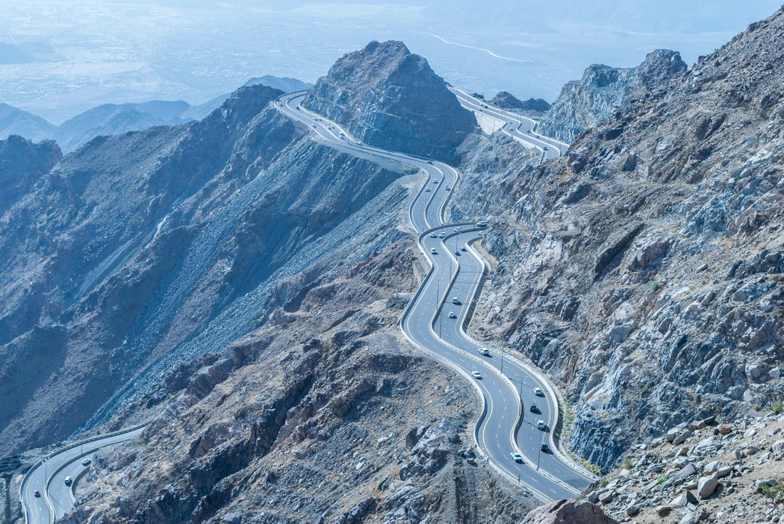Al Hada Mountain in Taif City, Saudi Arabia with Beautiful View of Mountains and Al Hada road inbetween the mountains 2000pc Puzzle