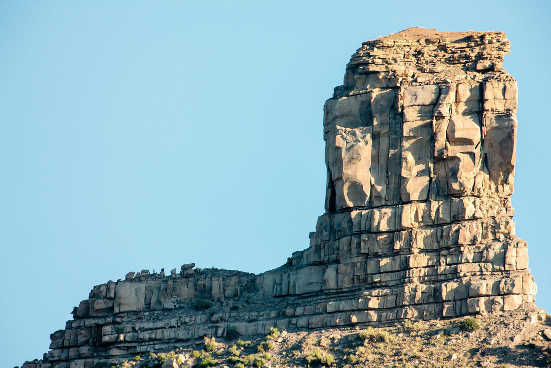 The Chimney Rock Archaeological Area, near Pagosa Springs, Colorado, with Chimney Rock lit in the early morning light 2000pc Puzzle