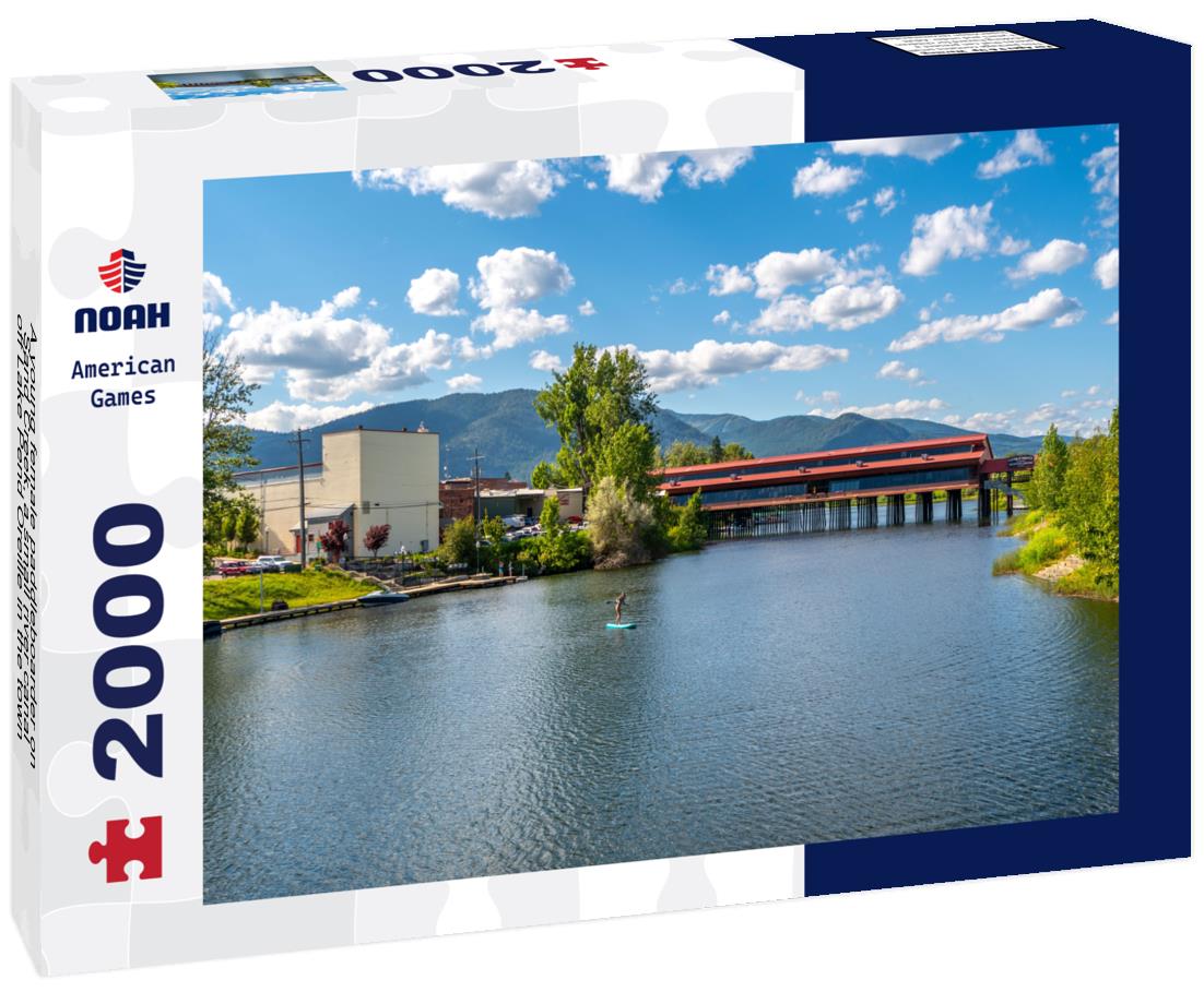 Noah Jigsaw Puzzle A young female paddleboarder on Sand Creek, a small river canal off Lake Pend Oreille in the town of Sandpoint, Idaho 2000 pieces