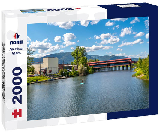 Noah Jigsaw Puzzle A young female paddleboarder on Sand Creek, a small river canal off Lake Pend Oreille in the town of Sandpoint, Idaho 2000 pieces