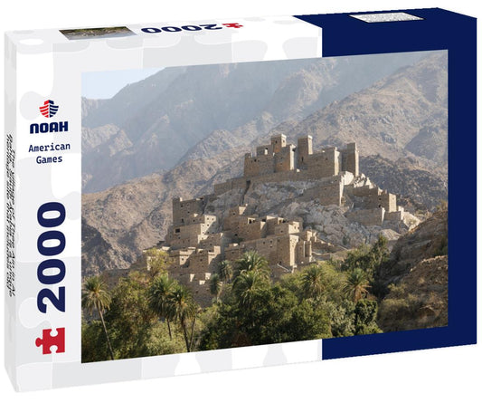 The village of Thee Ain in Al-Baha, Saudi Arabia is a unique heritage site that includes old archaeological buildings 2000pc Puzzle