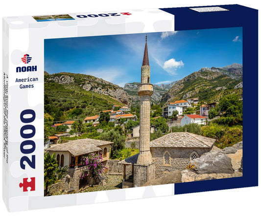 Noah Jigsaw Puzzle A view from the ramparts of the old fortress in Stari Bar, Montenegro of the clock tower and the surrounding village 2000 pieces