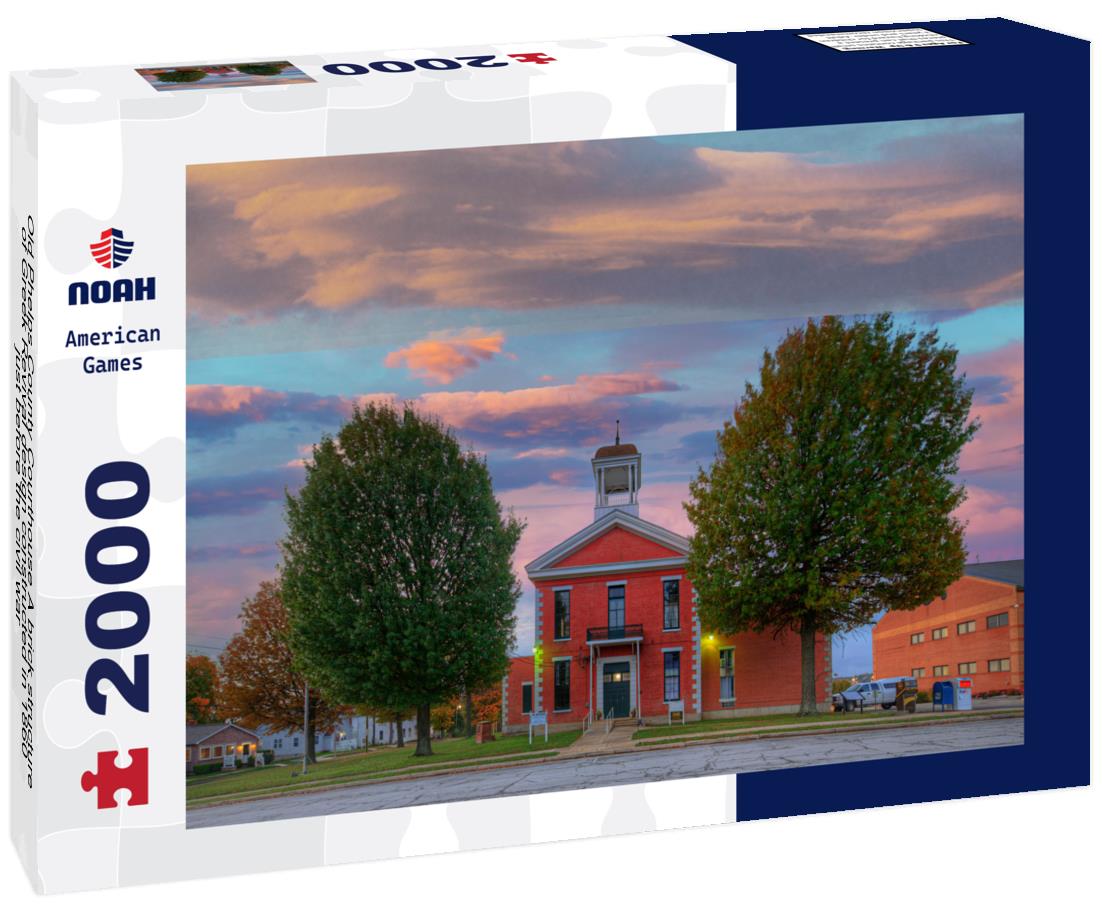 Noah Jigsaw Puzzle Old Phelps County Courthouse A brick structure of Greek Revival design constructed in 1860 just before the civil war 2000 pieces