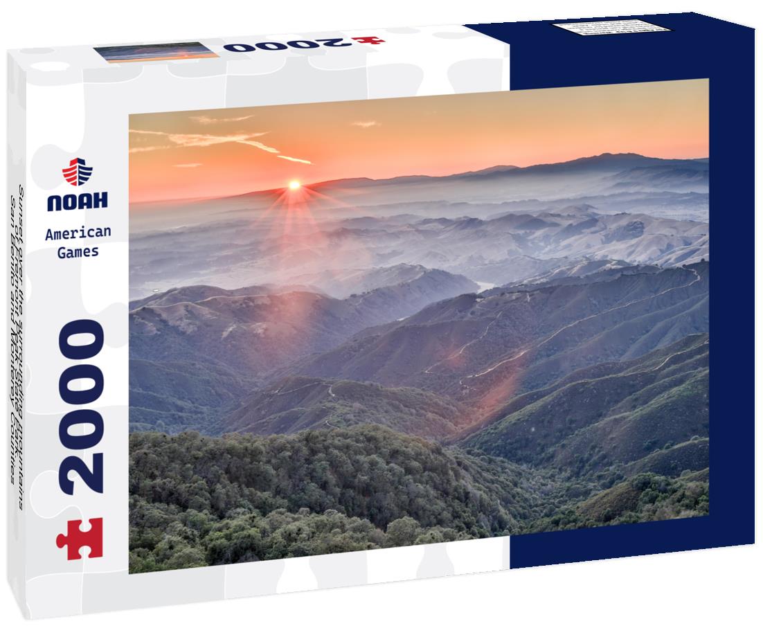 Noah Jigsaw Puzzle Sunset over the surrounding mountains of Fremont Peak State Park. San Benito and Monterey Counties, California, USA 2000 pieces