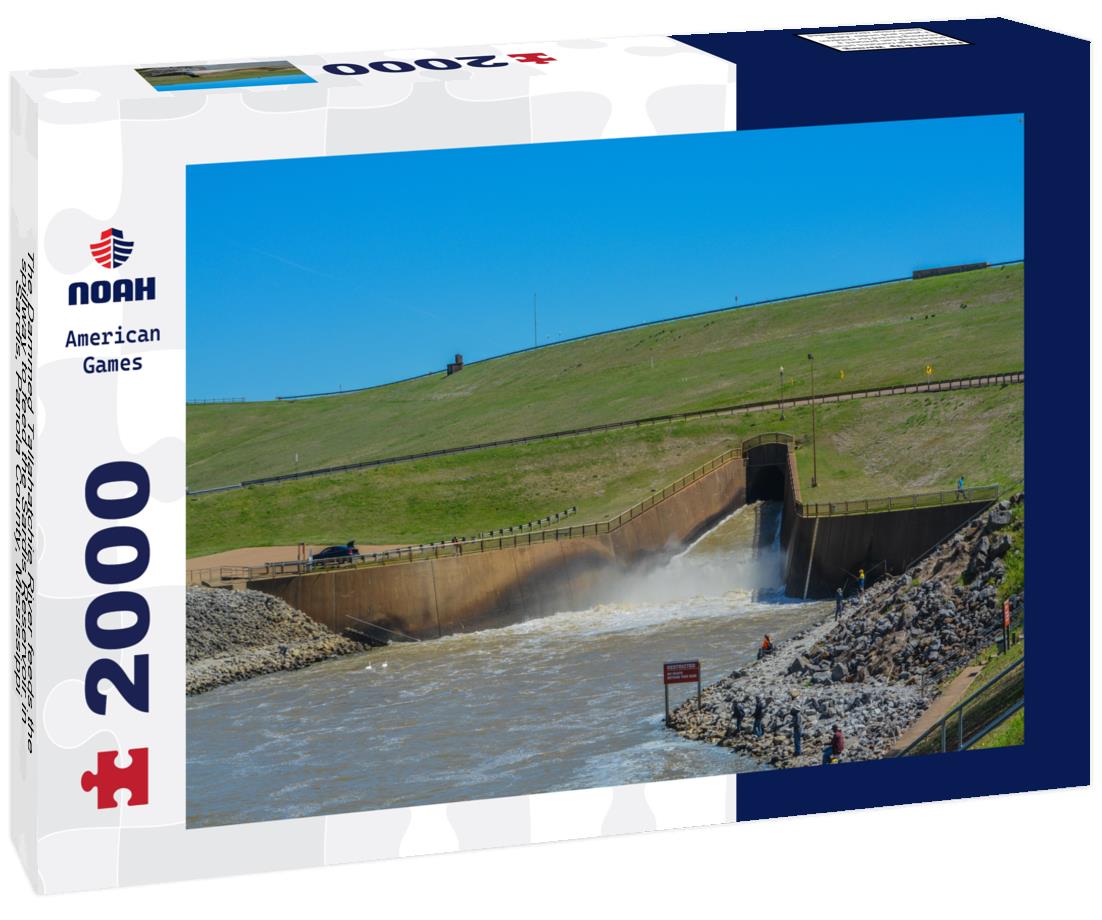 Noah Jigsaw Puzzle The Dammed Tallahatchie River feeds the spillway to feed the Sardis Reservoir in Sardis, Panola County, Mississippi 2000 pieces