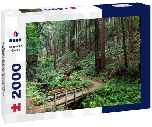 Noah Jigsaw Puzzle Bridge to Redwood Forest. Purisima Creek Redwoods Open Space Preserve, Woodside, San Mateo County, California, USA 2000 pieces