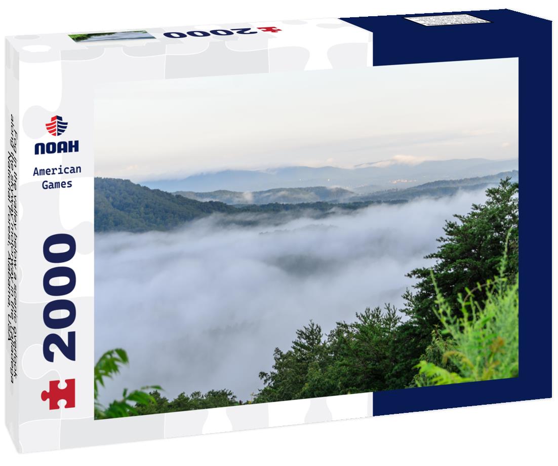 Noah Jigsaw Puzzle Fog in the valley below a scenic overlook along the skyway motorway in the Talladega National Forest, Alabama, USA 2000 pieces