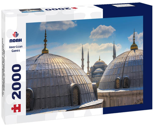 Noah Jigsaw Puzzle Blue mosque at Istanbul, Turkey. The biggest mosque in Istanbul of Sultan Ahmed (Ottoman Empire), Istanbul, Turkey 2000 pieces