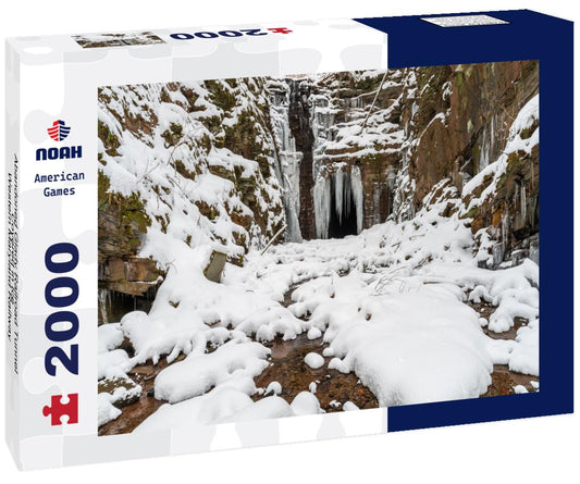 Noah Jigsaw Puzzle Abandoned Glady Railroad Tunnel Covered in Ice - Western Maryland Railway - Appalachian Mountains of West Virginia 2000 pieces