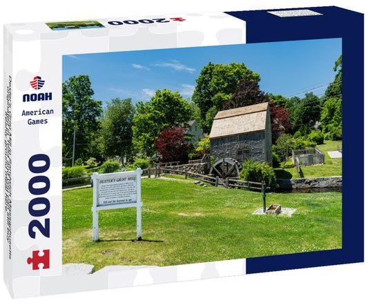 Noah Jigsaw Puzzle Dexter's Grist Mill in Sandwich Massachusetts originated in 1654 and you can still buy freshly ground meal here. 2000 pieces