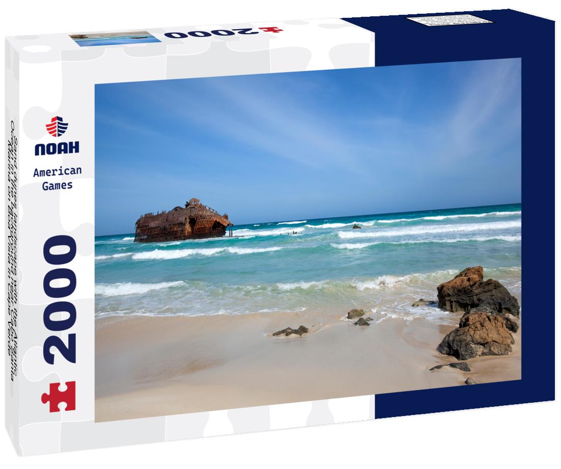 Noah Jigsaw Puzzle Sand dunes landscape with the Atlantic Ocean in the background near Cabo Santa Marina on Boa Vista in Cape Verde 2000 pieces