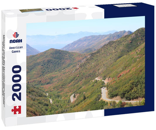 Noah Jigsaw Puzzle Vehicles climb Big Mountain Pass between Morgan and Salt Lake Counties, the path of the original Mormon pioneers 2000 pieces
