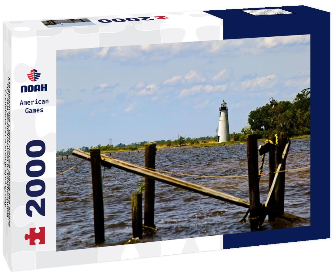 Noah Jigsaw Puzzle Madisonville Light House along the shore of Lake Pontchartrain in Madisonville, Louisiana on a sunny spring day 2000 pieces