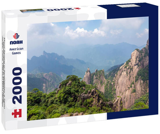 Noah Jigsaw Puzzle Mount Sanqing or Sanqingshan, a Taoist sacred mountain in Yushan County, Jiangxi, China. UNESCO World Heritage 2000 pieces