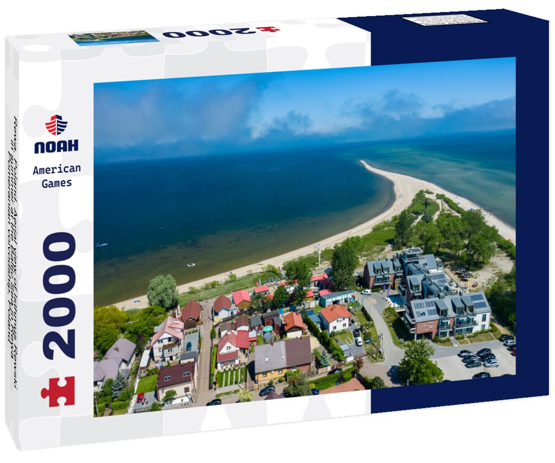 Noah Jigsaw Puzzle Rewa, Poland. Aerial view of Isthmus Rewski in summer at the Baltic Sea in Rewa, Pomeranian voivodship, Poland 2000 pieces