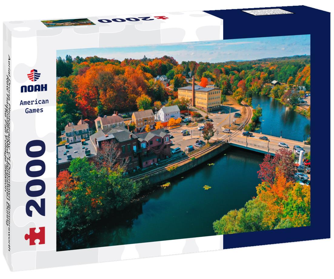 Noah Jigsaw Puzzle Aerial Drone Photography Of Downtown Somersworth, New Hampshire (New Hampshire) During The Fall Foliage Season 2000 pieces