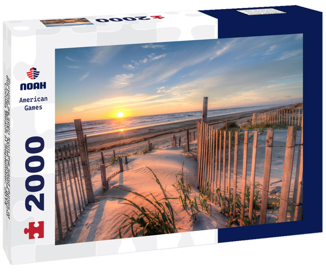 Noah Jigsaw Puzzle Sunrise as seen from the sand dunes at the Outer Banks, North Carolina around Corolla Beach in September, 2014 2000 pieces