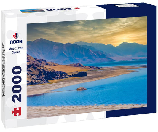Noah Jigsaw Puzzle Antelope Island, the largest of ten islands within the Great Salt Lake, Antelope Island State Park, Utah, USA 2000 pieces