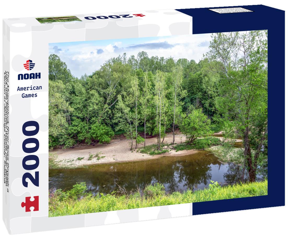 Noah Jigsaw Puzzle The Muscatatuck River flows through a park with beautiful woods near North Vernon in Jennings County, Indiana 2000 pieces
