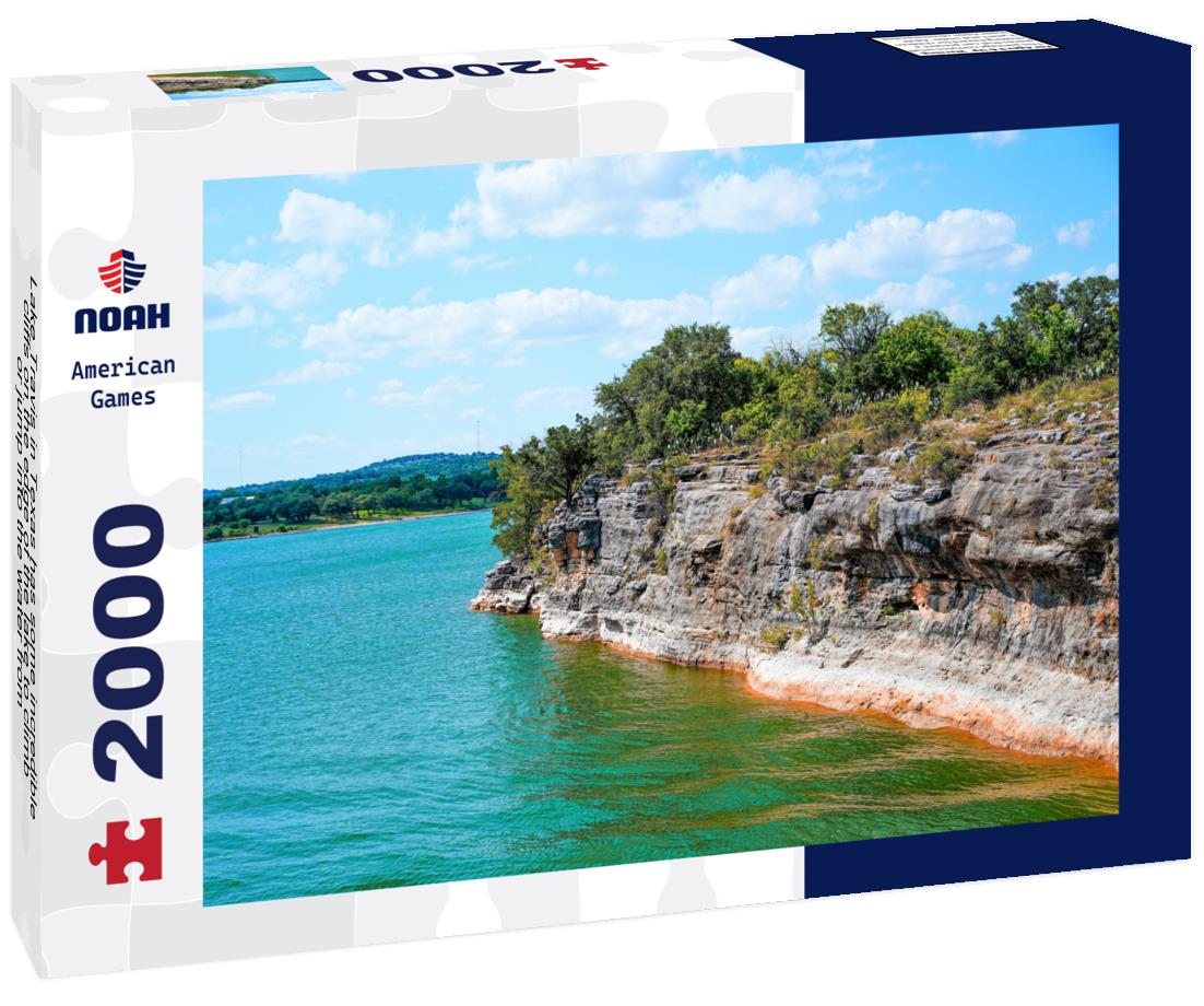 Noah Jigsaw Puzzle Lake Travis in Texas has some incredible cliffs on the edge of the lake to climb or jump into the water from 2000 pieces