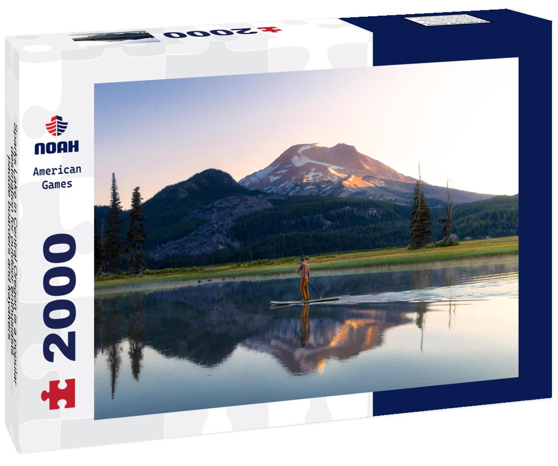 Noah Jigsaw Puzzle Sparks Lake in Central Oregon is a popular destination for outdoor enthusiasts, paddle boarders and kayakers 2000 pieces