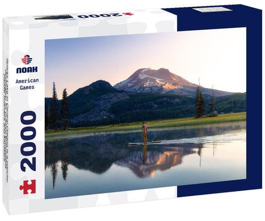 Noah Jigsaw Puzzle Sparks Lake in Central Oregon is a popular destination for outdoor enthusiasts, paddle boarders and kayakers 2000 pieces