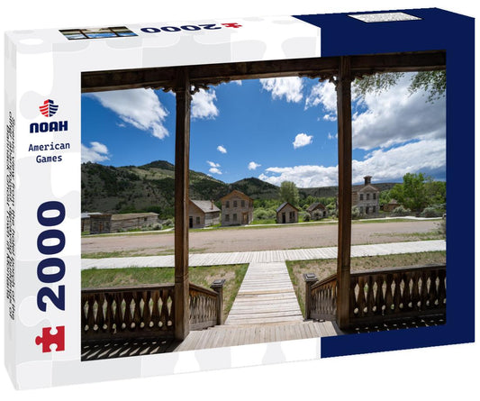 Noah Jigsaw Puzzle Scenic view from the hotel porch of the other abandoned, decaying buildings of Bannack Ghost Town in Montana 2000 pieces