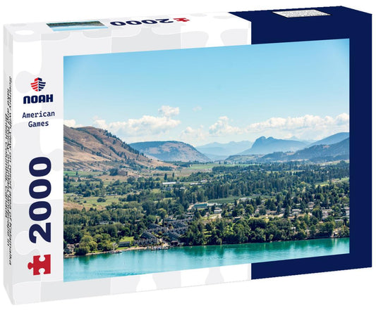 Noah Jigsaw Puzzle Scenery with view on resort area of Kalamalka lake and Rocky mountain landscape in British Columbia, Canada 2000 pieces