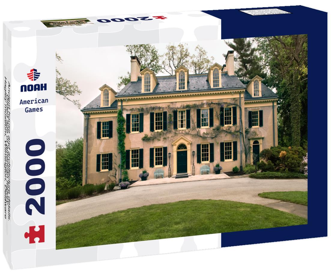 Noah Jigsaw Puzzle Ancient house and architecture details. Gilded age of american history. Hagley museum, Wilmington, Delaware 2000 pieces