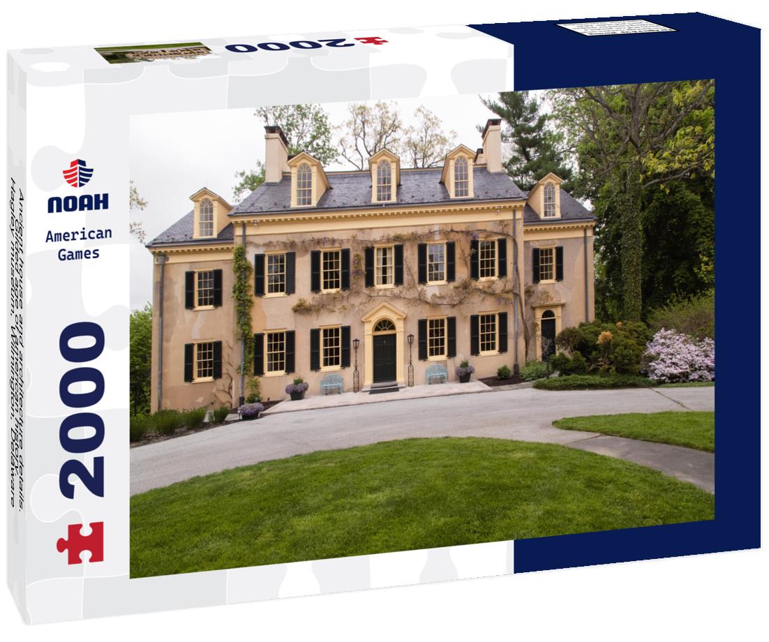 Noah Jigsaw Puzzle Ancient house and architecture details. Gilded age of american history. Hagley museum, Wilmington, Delaware 2000 pieces