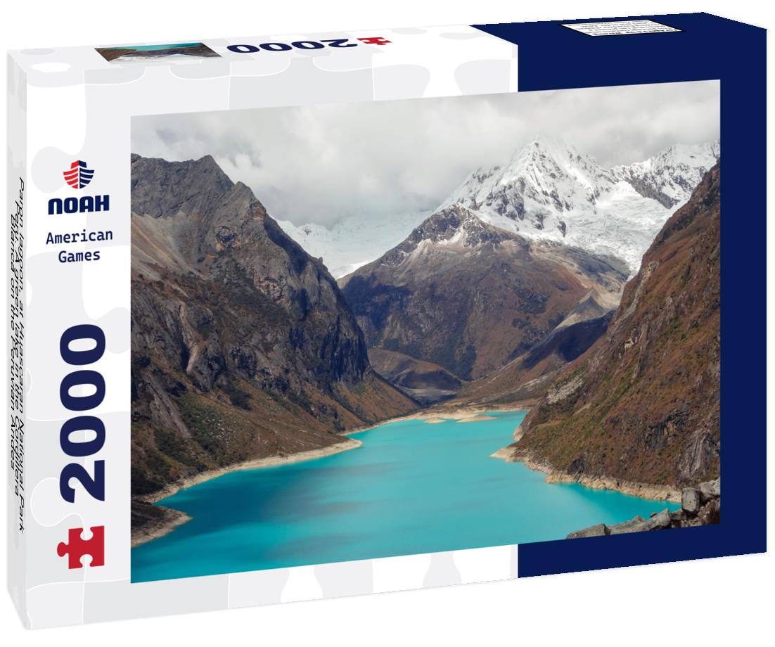 Noah Jigsaw Puzzle Paron lagoon, at Huascaran National Park, Peru. A green lake in the Cordillera Blanca on the Peruvian Andes 2000 pieces