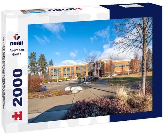 Noah Jigsaw Puzzle The Post Falls city hall in the small city of Post Falls Idaho in the Panhandle section of North Idaho, USA 2000 pieces