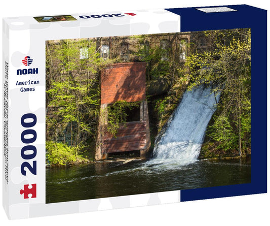 Noah Jigsaw Puzzle Water power sluice emerges from historic Dart's Stone Mill on the Hockanum River in Rockville, Connecticut 2000 pieces