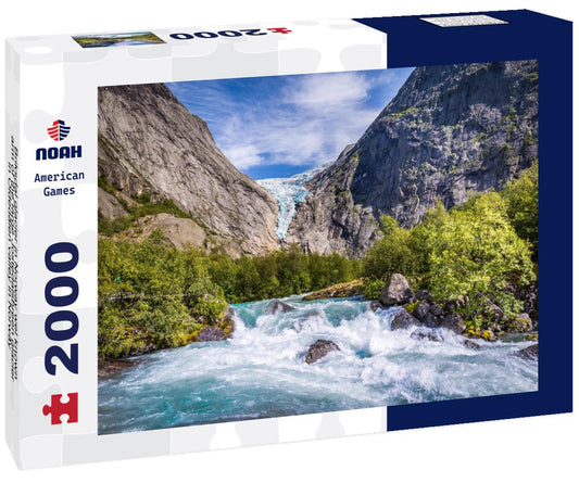 Noah Jigsaw Puzzle Briksdal glacier in Norway wel known arm of the large Jostedalsbreen glacier in Oldedalen valley in Norway 2000 pieces