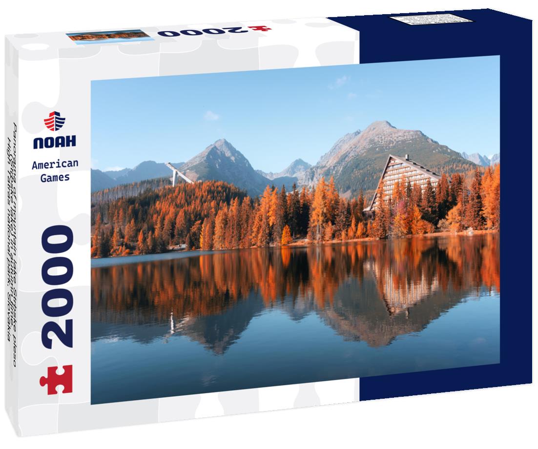 Noah Jigsaw Puzzle Panorama of mountain lake Strbske pleso (Strbske lake) in autumn time. High Tatras national park, Slovakia 2000 pieces