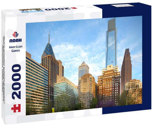 Noah Jigsaw Puzzle Skyline of modern buildings at downtown from Rittenhouse Square, Philadelphia, Pennsylvania, United States 2000 pieces