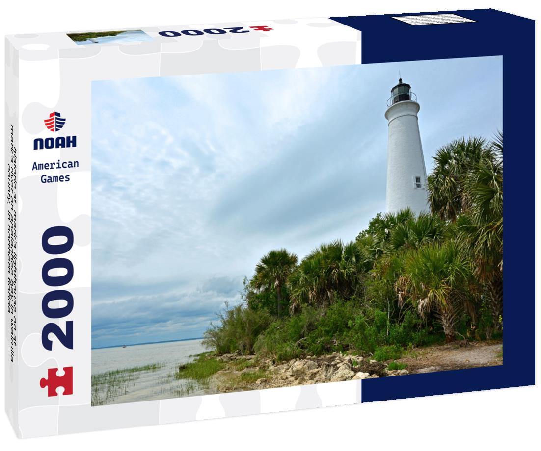 Noah Jigsaw Puzzle historic st. mark's lighthouse on st. mark's river on apalachee bay in wakulla county, in northern florida 2000 pieces