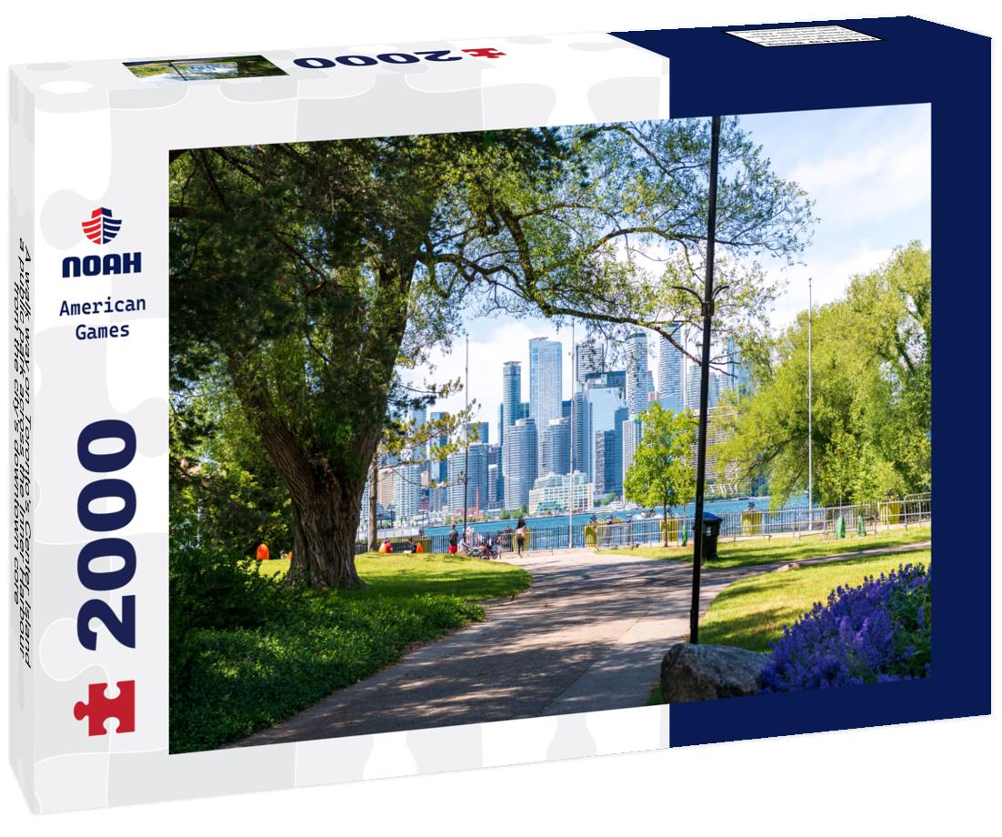 Noah Jigsaw Puzzle A walk way on Toronto's Center Island a public park across the Inner Harbour from the city's downtown core 2000 pieces