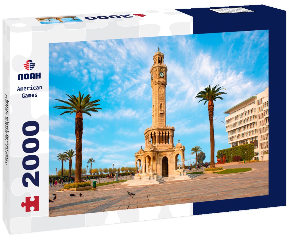 Noah Jigsaw Puzzle Izmir clock tower on Konak Square, Turkey 2000 Pieces