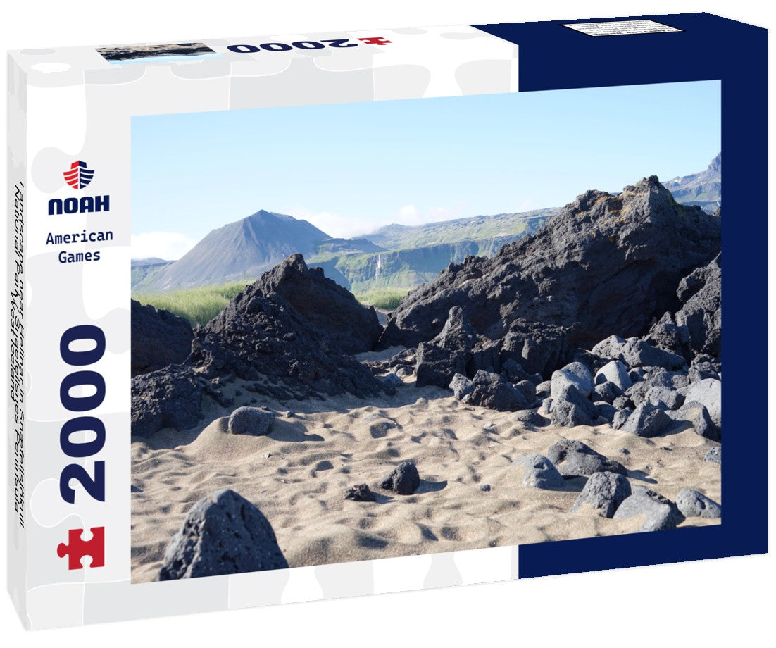 Noah Jigsaw Puzzle Landscape near Hellnar in Snæfellsjökull National Park / Snaefellsnes Peninsula, West Iceland 2000 Pieces