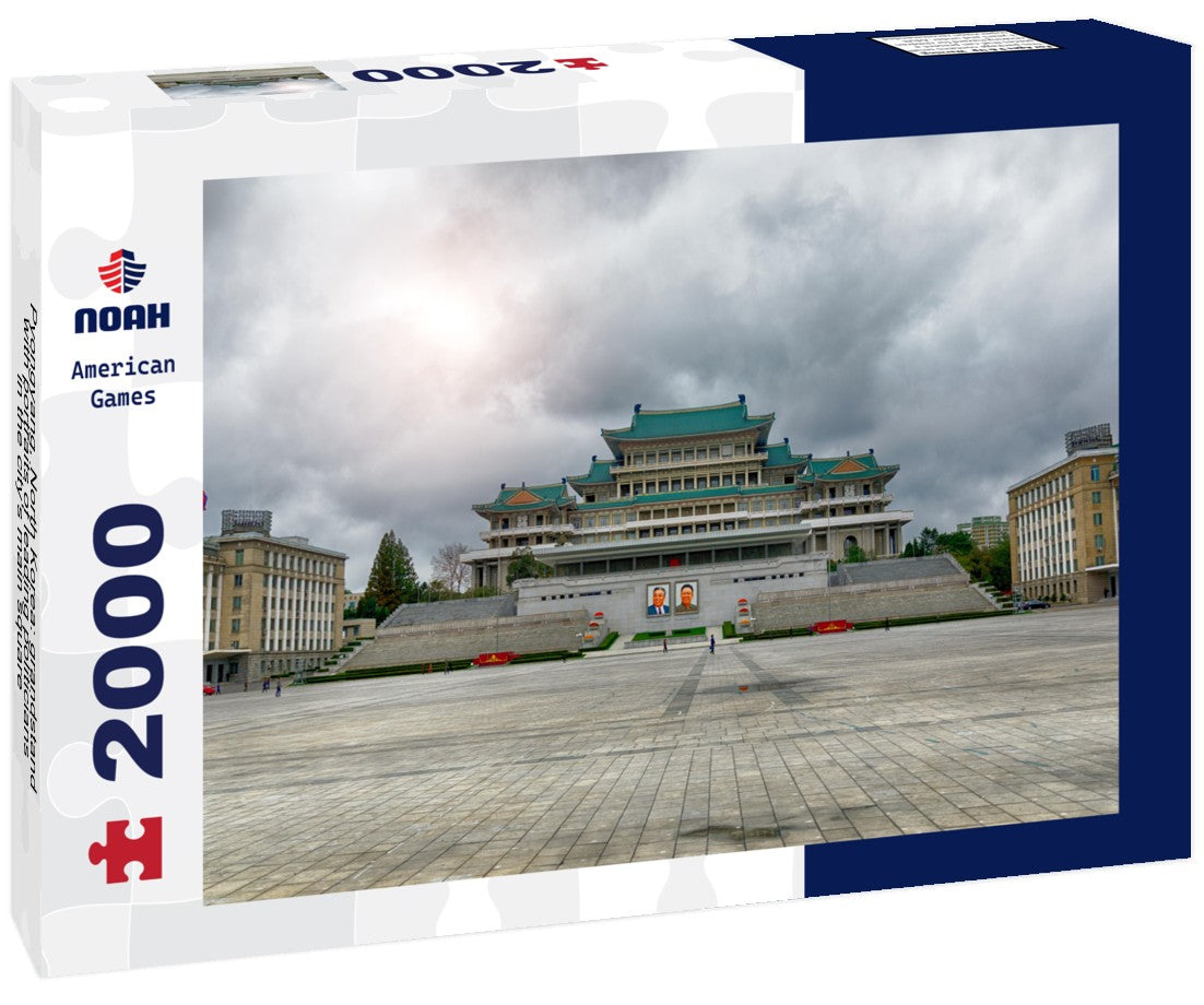 Noah Jigsaw Puzzle Pyongyang, North Korea: grandstand with portraits of leading politicians in the city's main square 2000 Pieces
