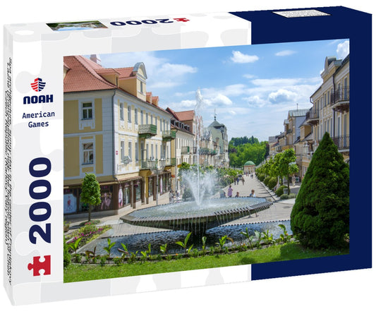 Noah Jigsaw Puzzle Spa architecture - sunny day in the center of Frantiskovy Lazne (Franzensbad) near the historic town of Cheb - Czech Republic (Karlovy Vary region) 2000 Pieces