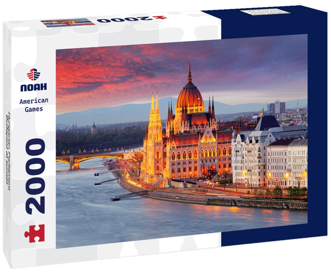 Noah Jigsaw Puzzle Hungarian Parliament, Budapest at sunset 2000 Pieces