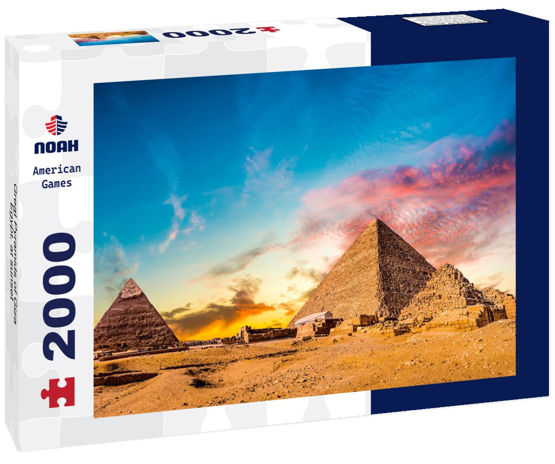 Noah Jigsaw Puzzle Great Pyramids of Giza, Egypt, at sunset 2000 Pieces