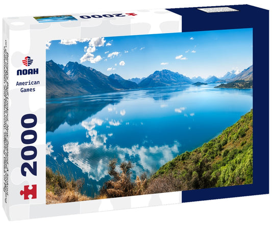 Noah Jigsaw Puzzle Bennett's Bluff Lookout, New Zealand - A lookout on one of New Zealand's most scenic roads connecting Queenstown and Glenorchy, offering views of Pig and Pidgeon Islands and Lake Wakatipu 2000 Pieces