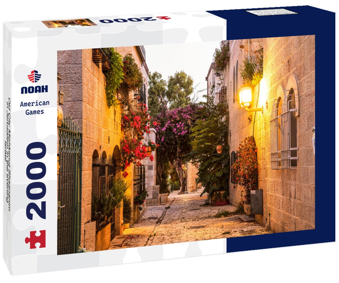 Noah Jigsaw Puzzle Old City Mishkenot Shaananim in Jerusalem in the evening, Israel 2000 Pieces