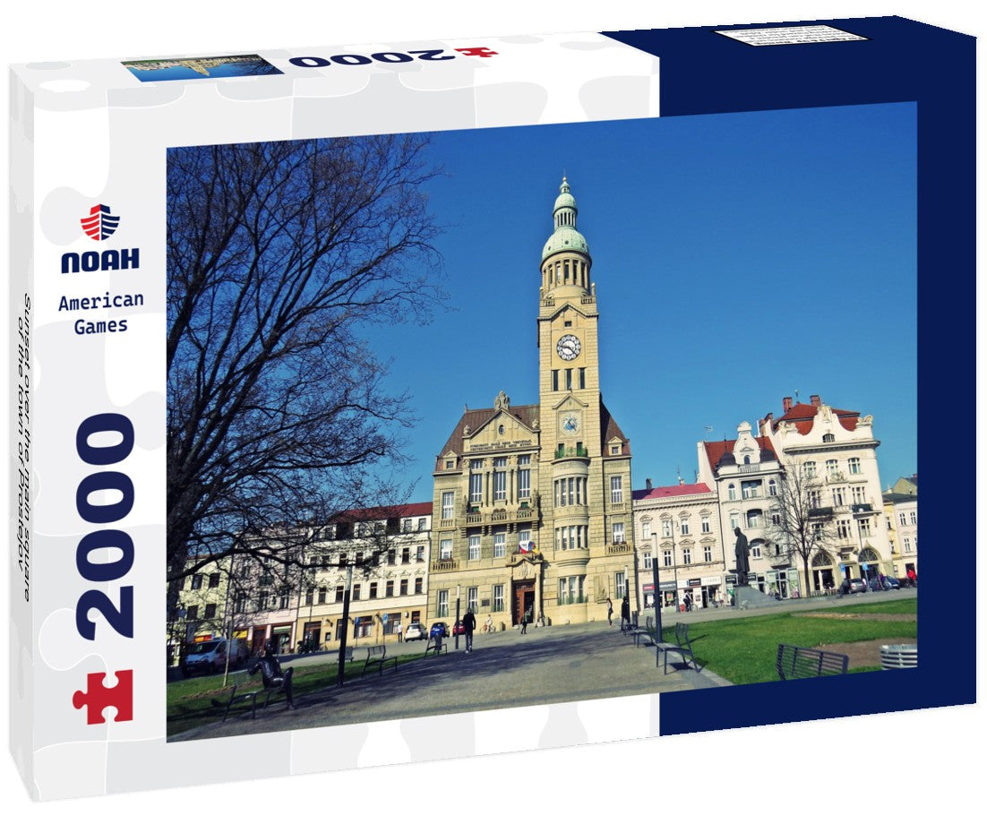 Noah Jigsaw Puzzle Sunset over the main square of the town of Prostejov 2000 Pieces