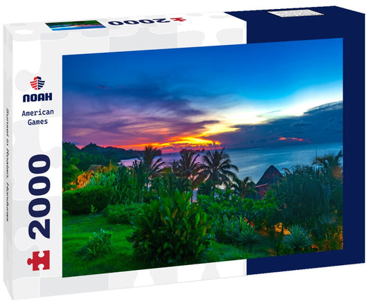 Noah Jigsaw Puzzle Sunset in Roatan, Honduras 2000 Pieces