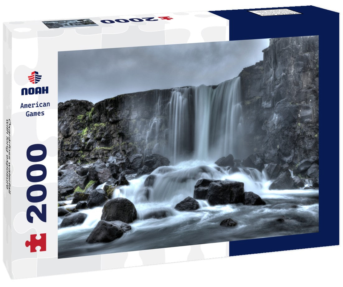 Noah Jigsaw Puzzle Öxarárfoss waterfall with long exposure 2000 Pieces