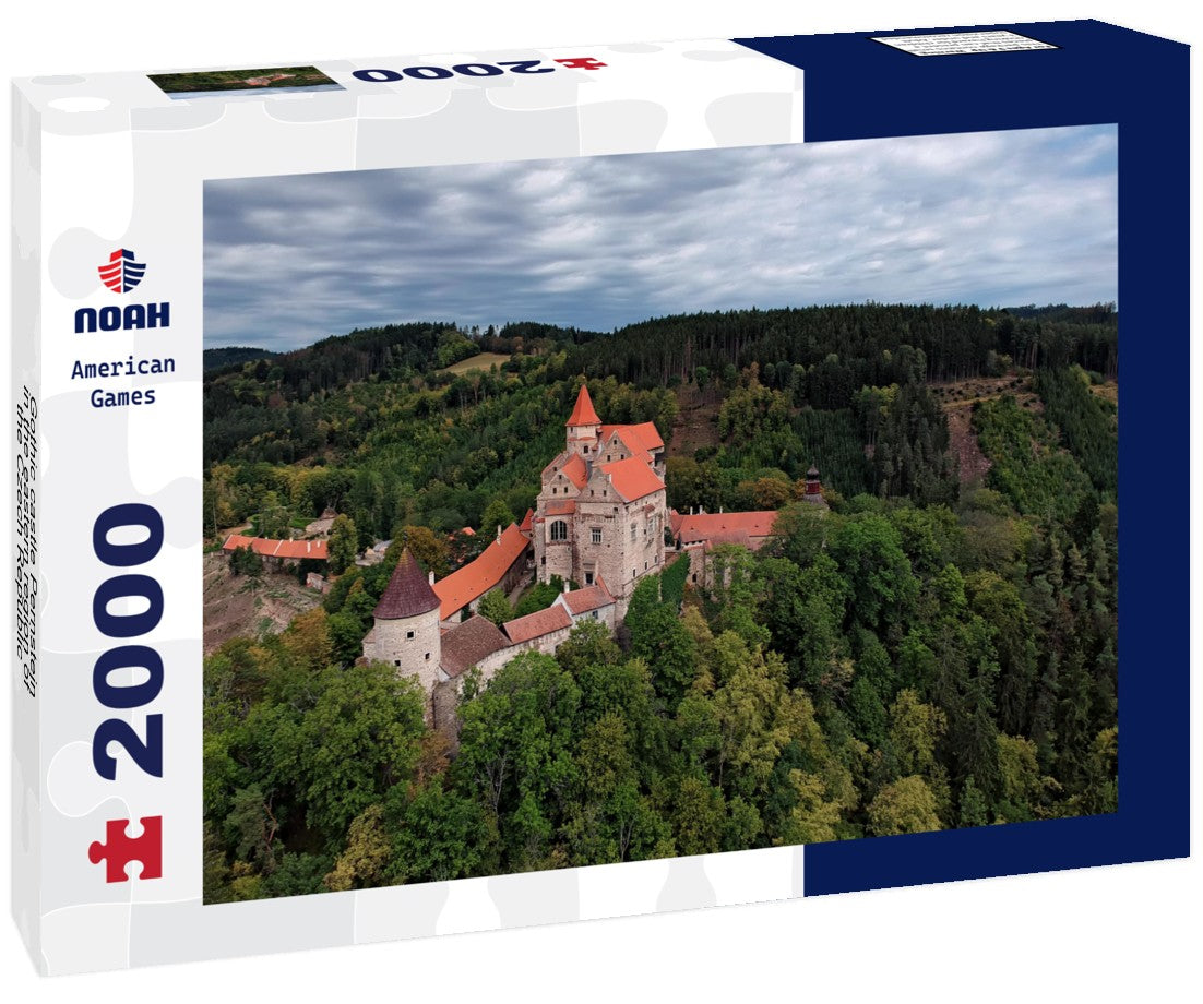 Noah Jigsaw Puzzle Gothic castle Pernstejn in the eastern region of the Czech Republic, surrounded by forest 2000 Pieces